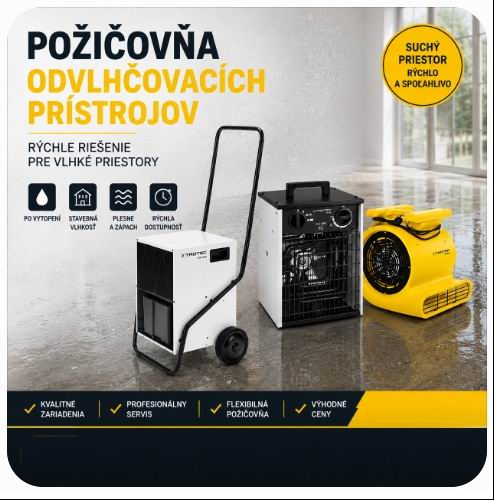 Požičovňa odvlhčovačov a sušiacej techniky v Bratislave